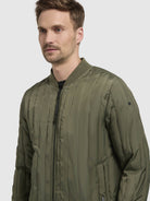 khujo-jacke-romit-light-olive-h-ftlange-steppjacke-mit-rippkragen-im-regular-fit image 7