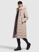 khujo-steppmantel-tynse-hellbeige-damen-wintermantel-wadenlang image 2