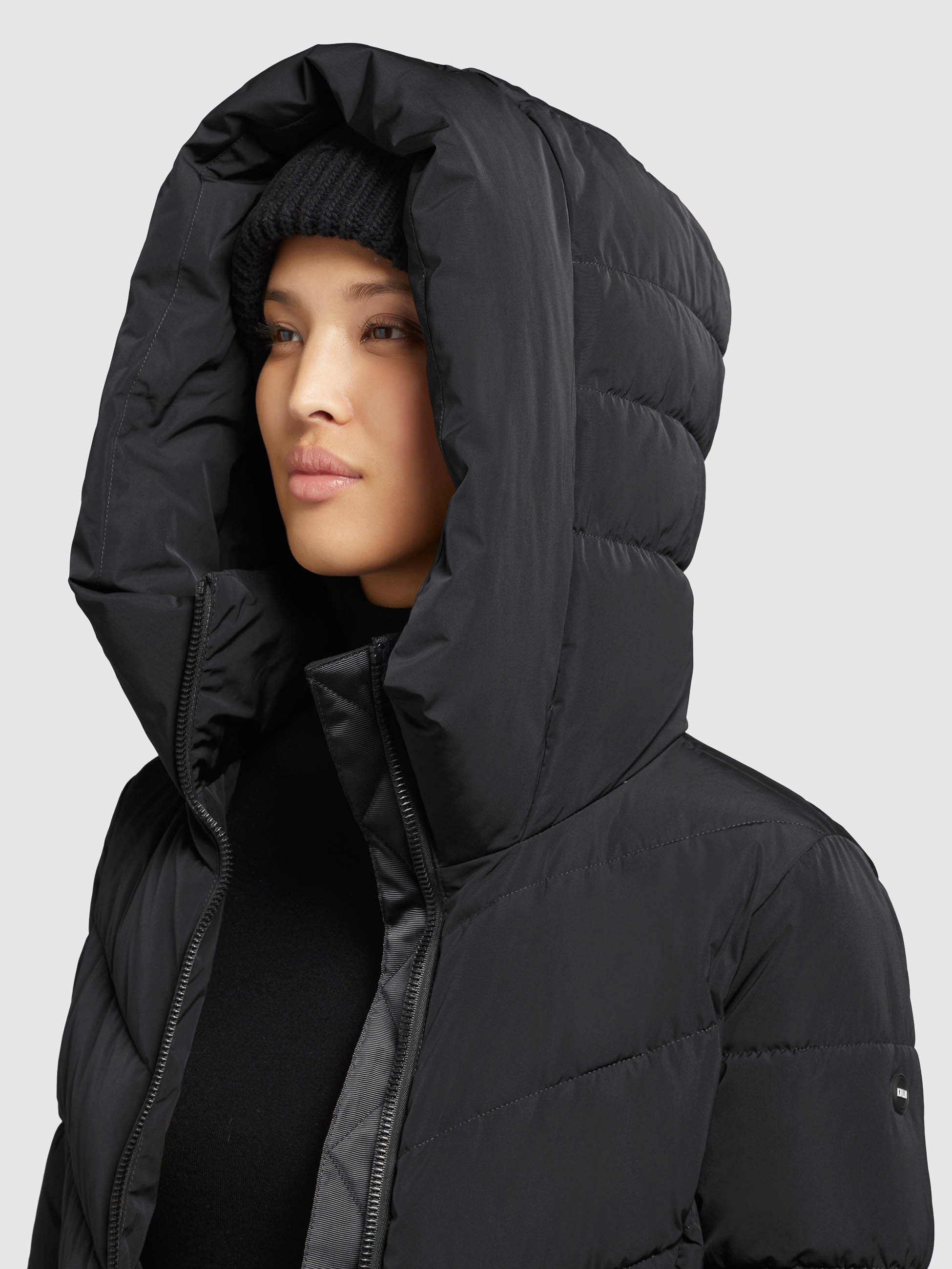 khujo-mantel-darka-schwarz-damen-steppmantel-regular-fit image 7