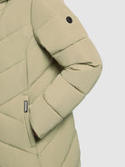 khujo-coat-darka2-light-olive-gesteppter-damenmantel-regular-fit-mit-kapuze image 8