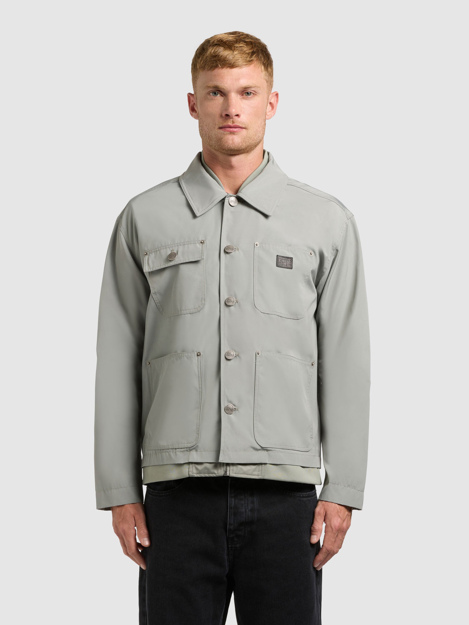 khujo-jacke-raise-cloud-green-herren-fieldjacke-regular-fit-mit-cargo-taschen image 4