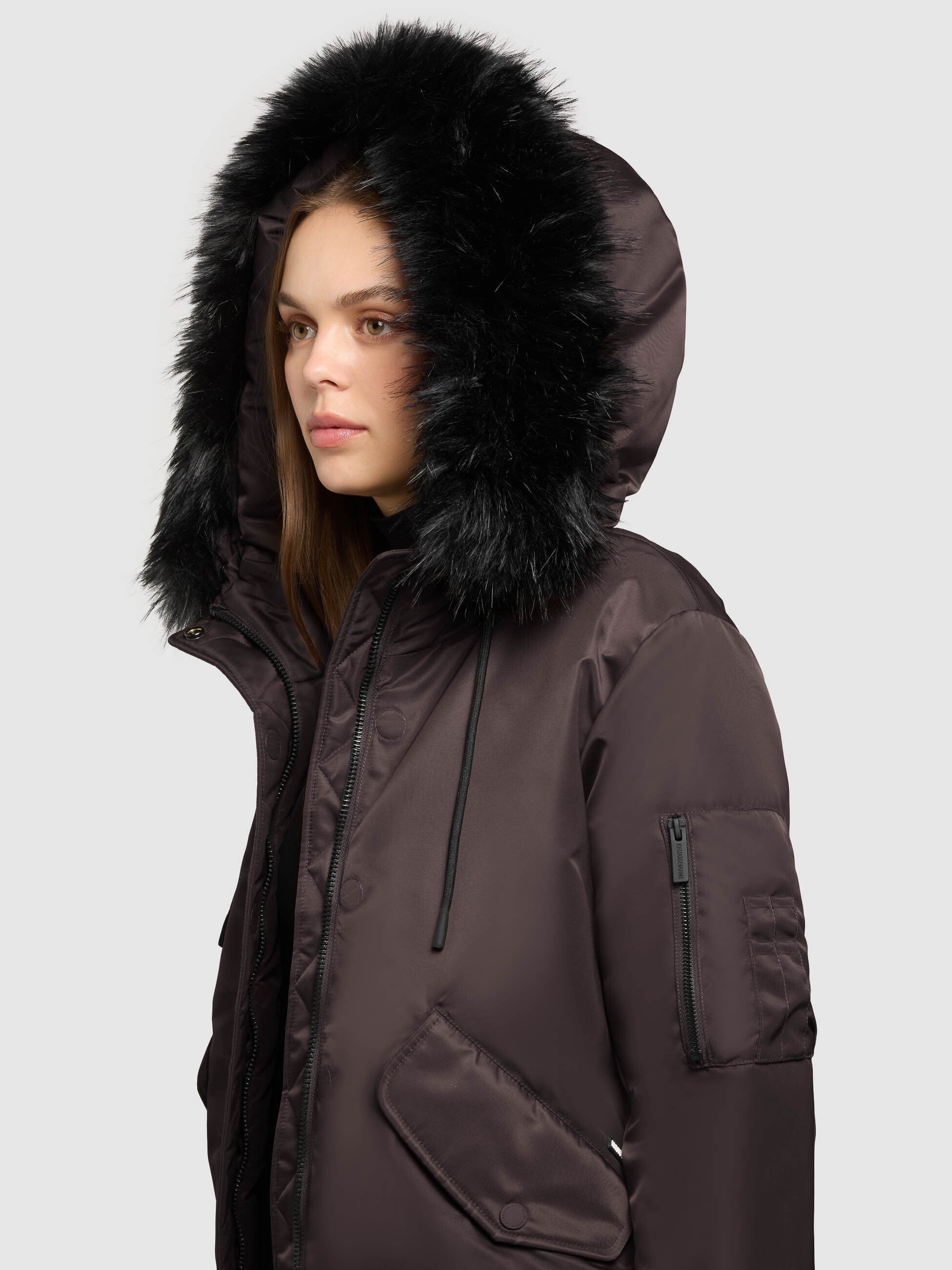 khujo-jacke-tyla-bomberjacke-moody-plum image 7
