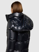 khujo-coat-haya2-shiny-midnight-blue-wasserabweisender-steppmantel-damen image 8