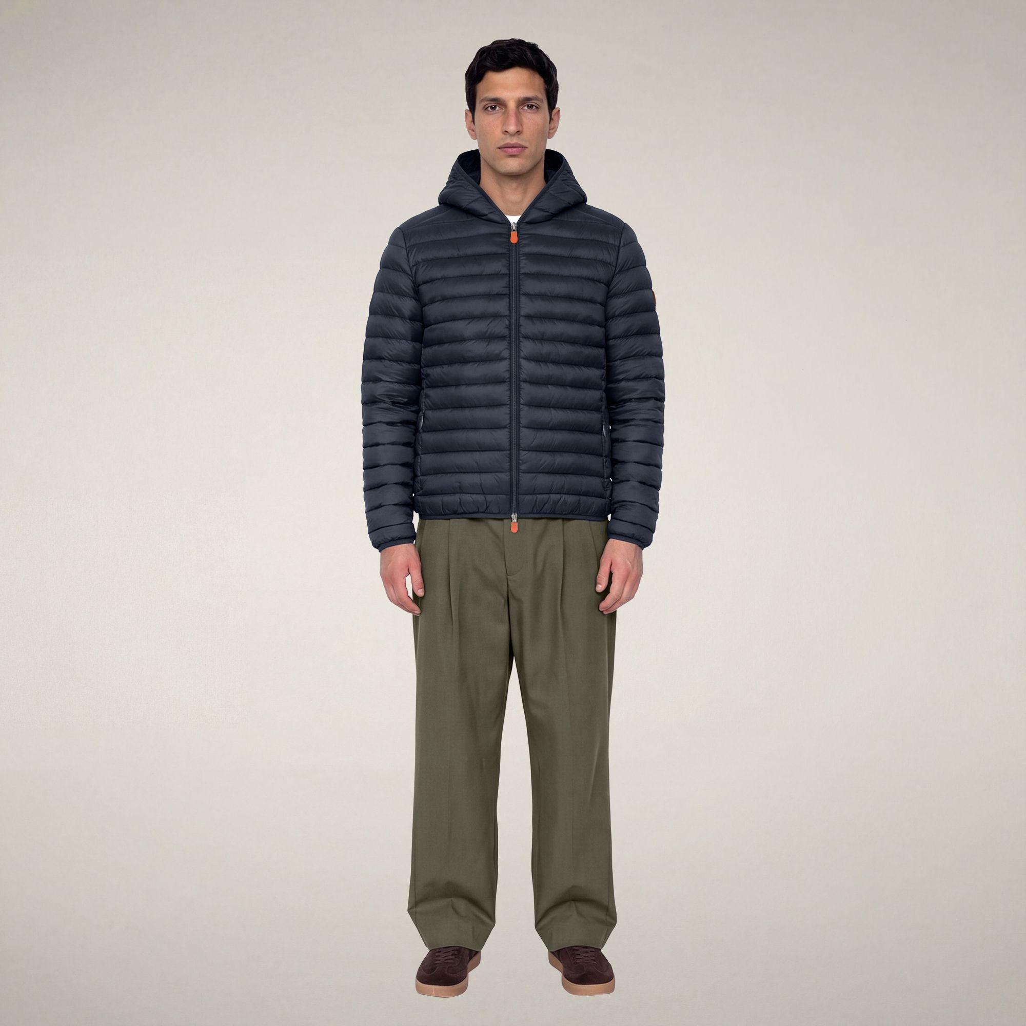 save-the-duck-donald-herren-steppjacke-blau-schwarz-leicht-mit-kapuze image 1
