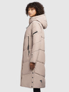 khujo-coat-sonje5-damen-steppmantel-light-beige-wadenlang image 5