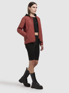 khujo-malar-damen-sommer-steppjacke-red-brown-regular-fit image 2