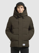 khujo-bard-damen-jacke-steppjacke-khaki-mit-kapuze image 4