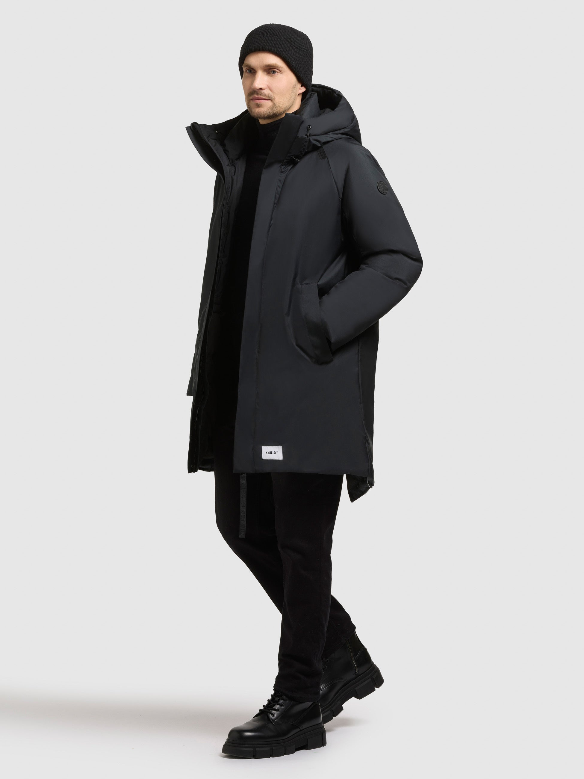 khujo-mantel-kenji-obrage-grey-parka-kurzmantel-loose-fit image 6