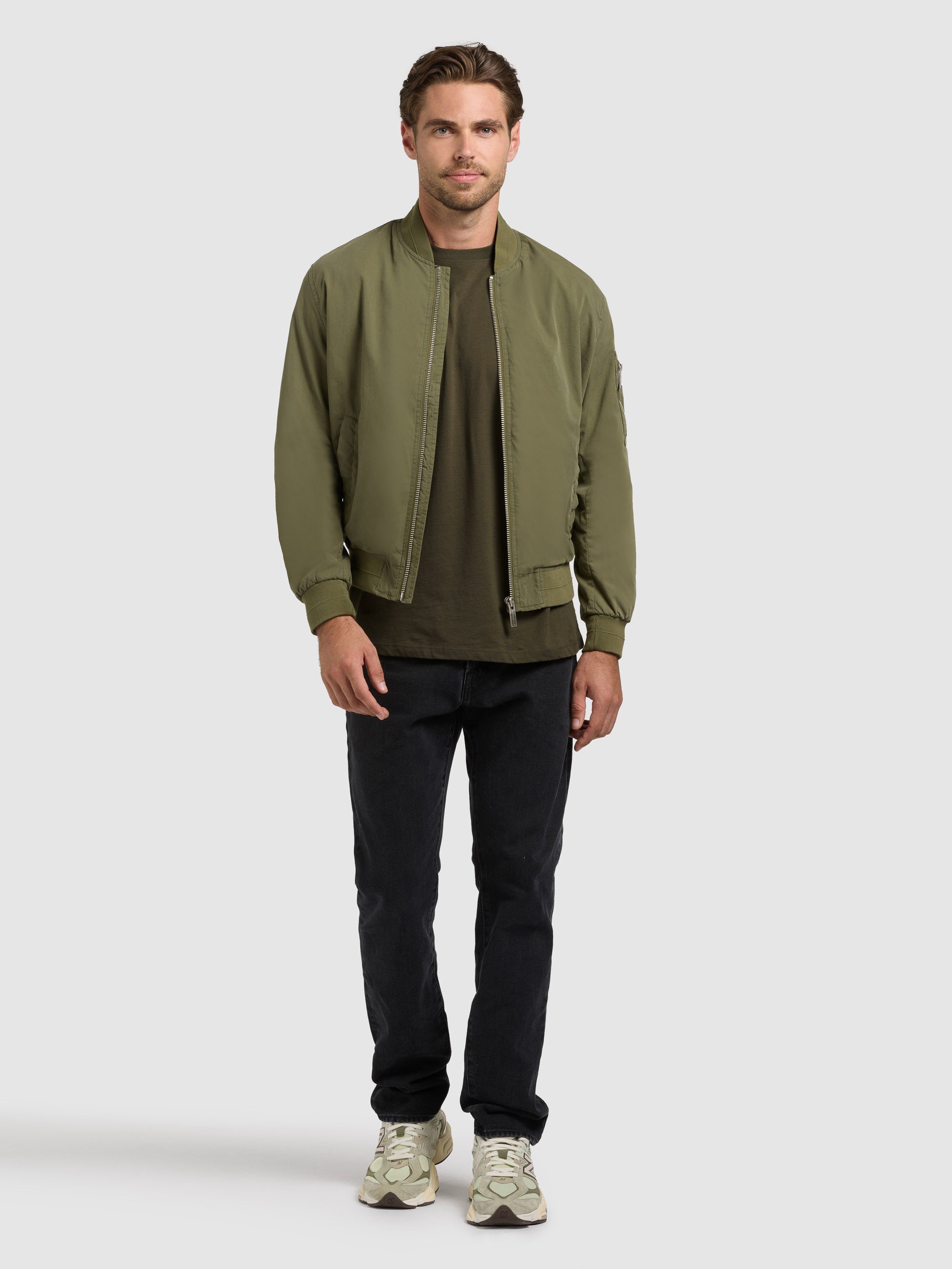 khujo-jacke-tawas-olive-bomberjacke image 7