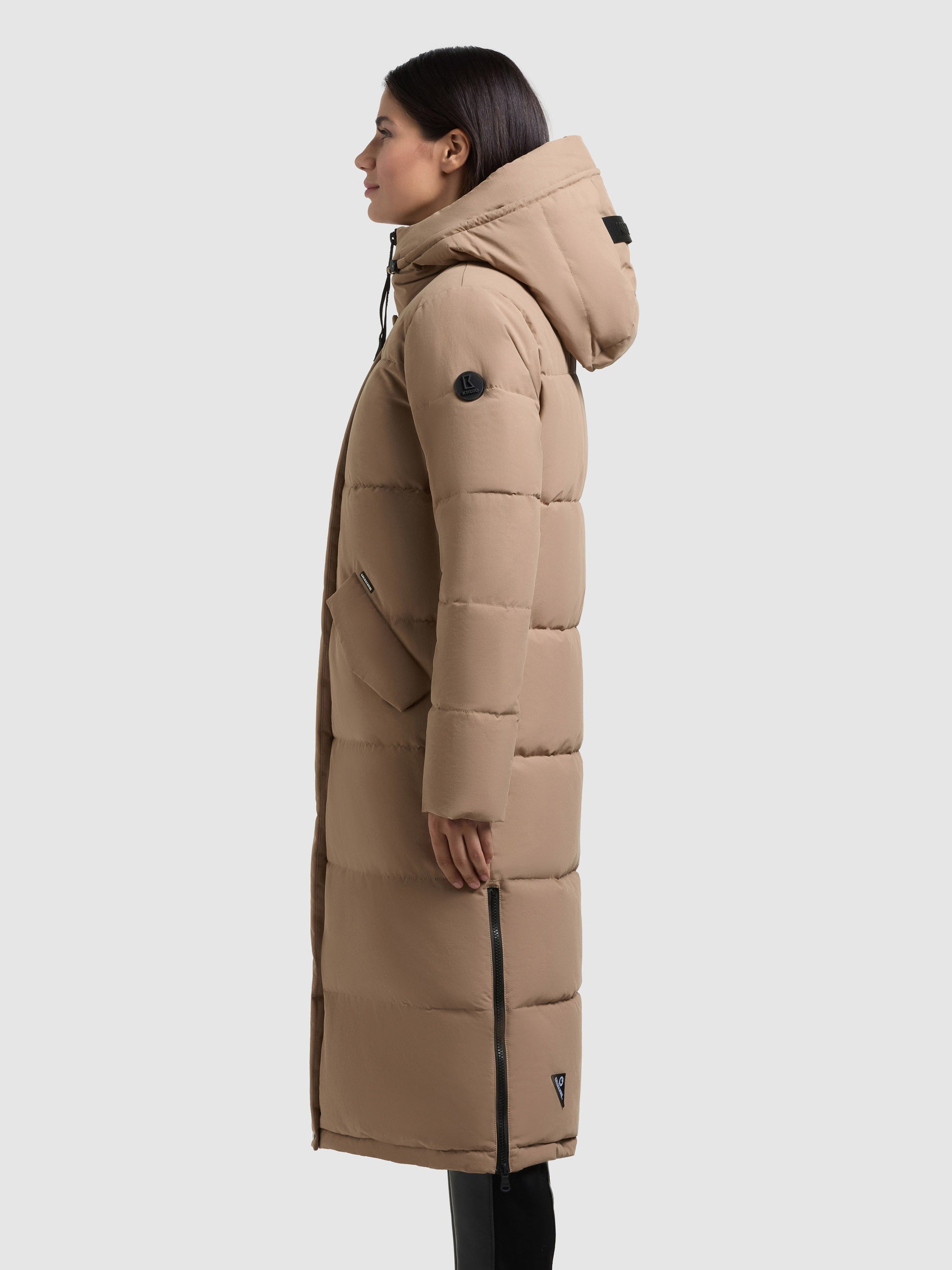 khujo-mantel-cami-cookie-beige-knielanger-damen-steppmantel-mit-kapuze image 5