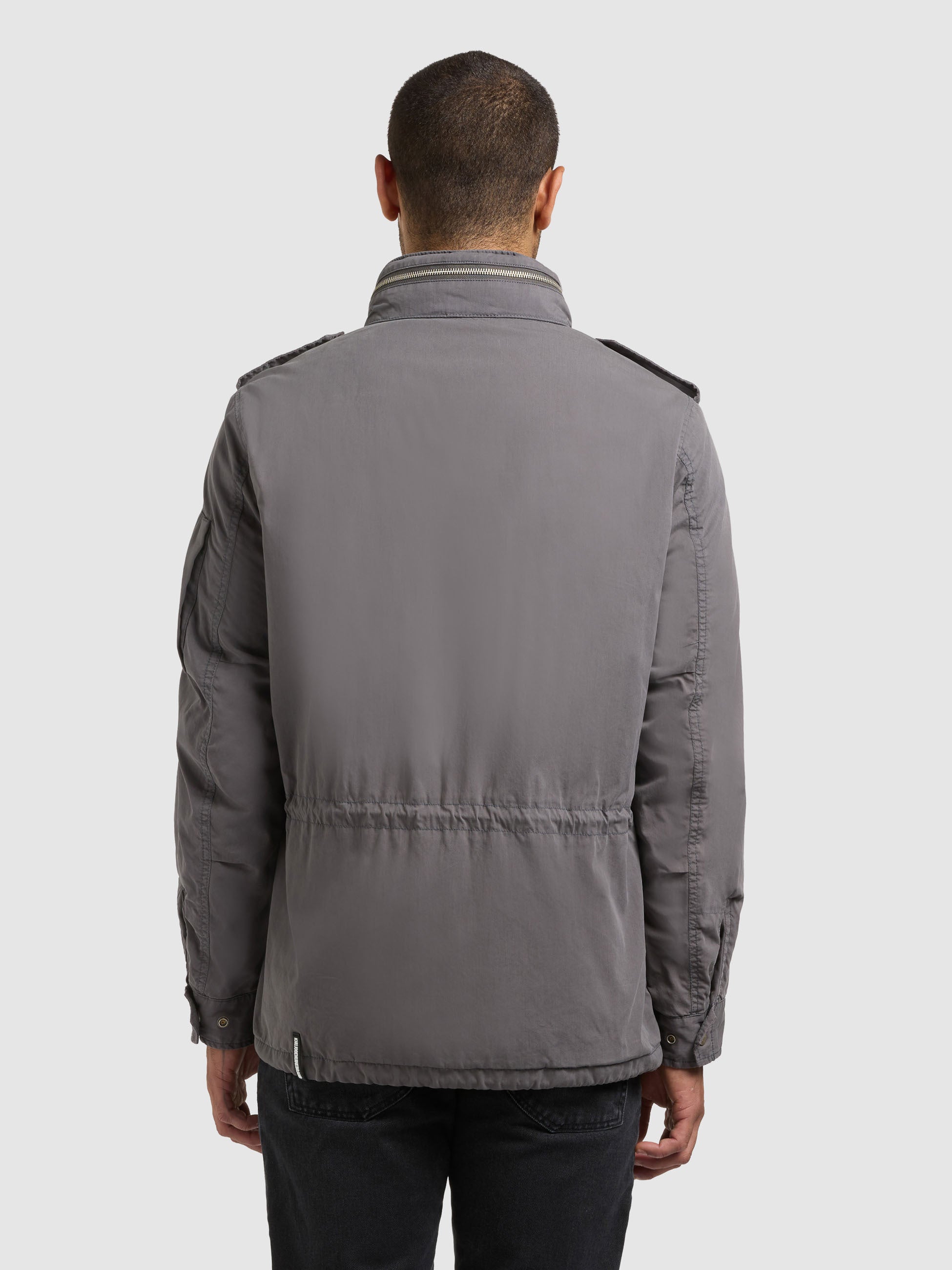 khujo-jacke-ovin-damen-fieldjacket-sea-grey-regular-fit-military image 3