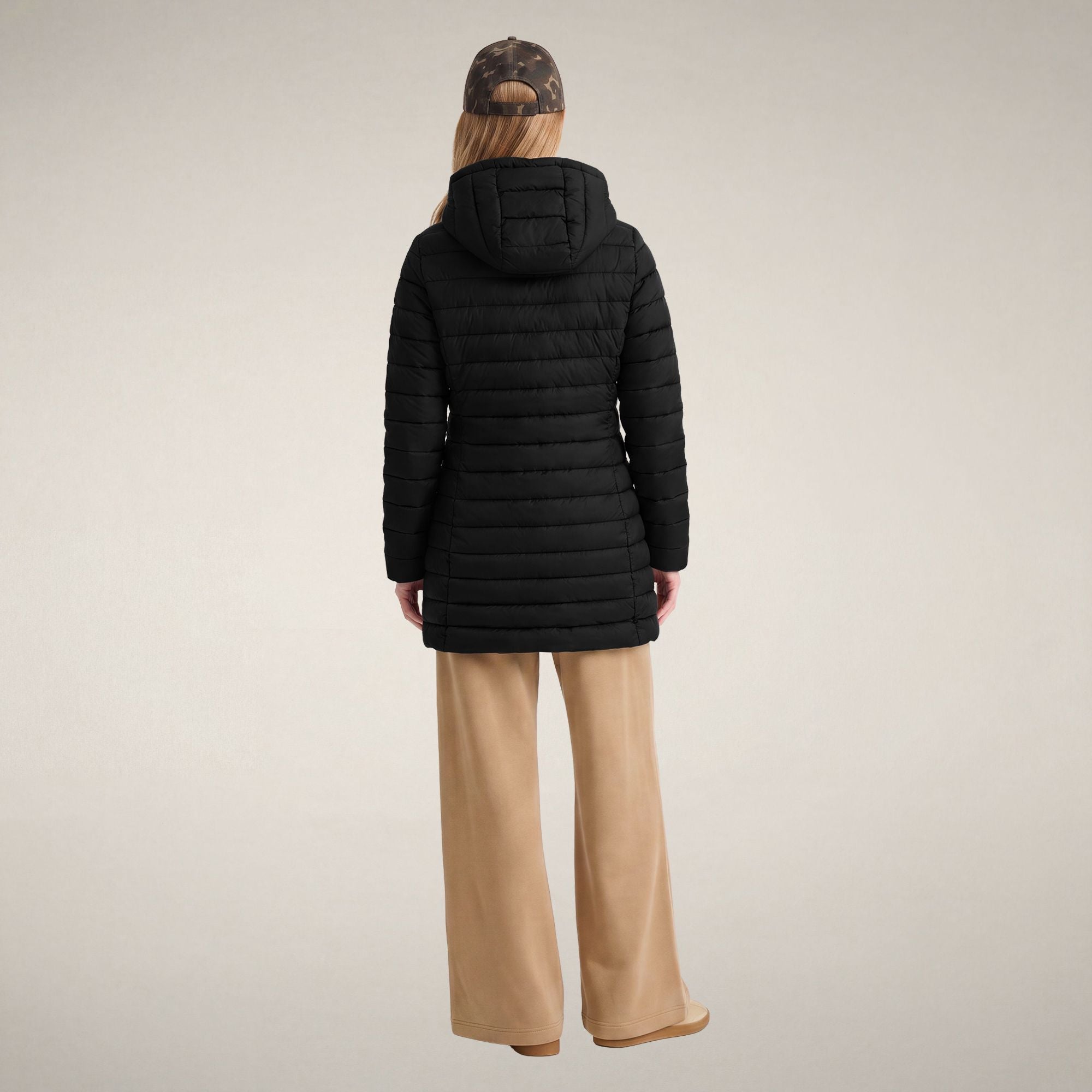 save-the-duck-carol-damen-daunenmantel-lang-schwarz image 2