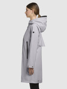 khujo-coat-liede-gray-purple-kurzer-damen-regenmantel-mit-kapuze image 5