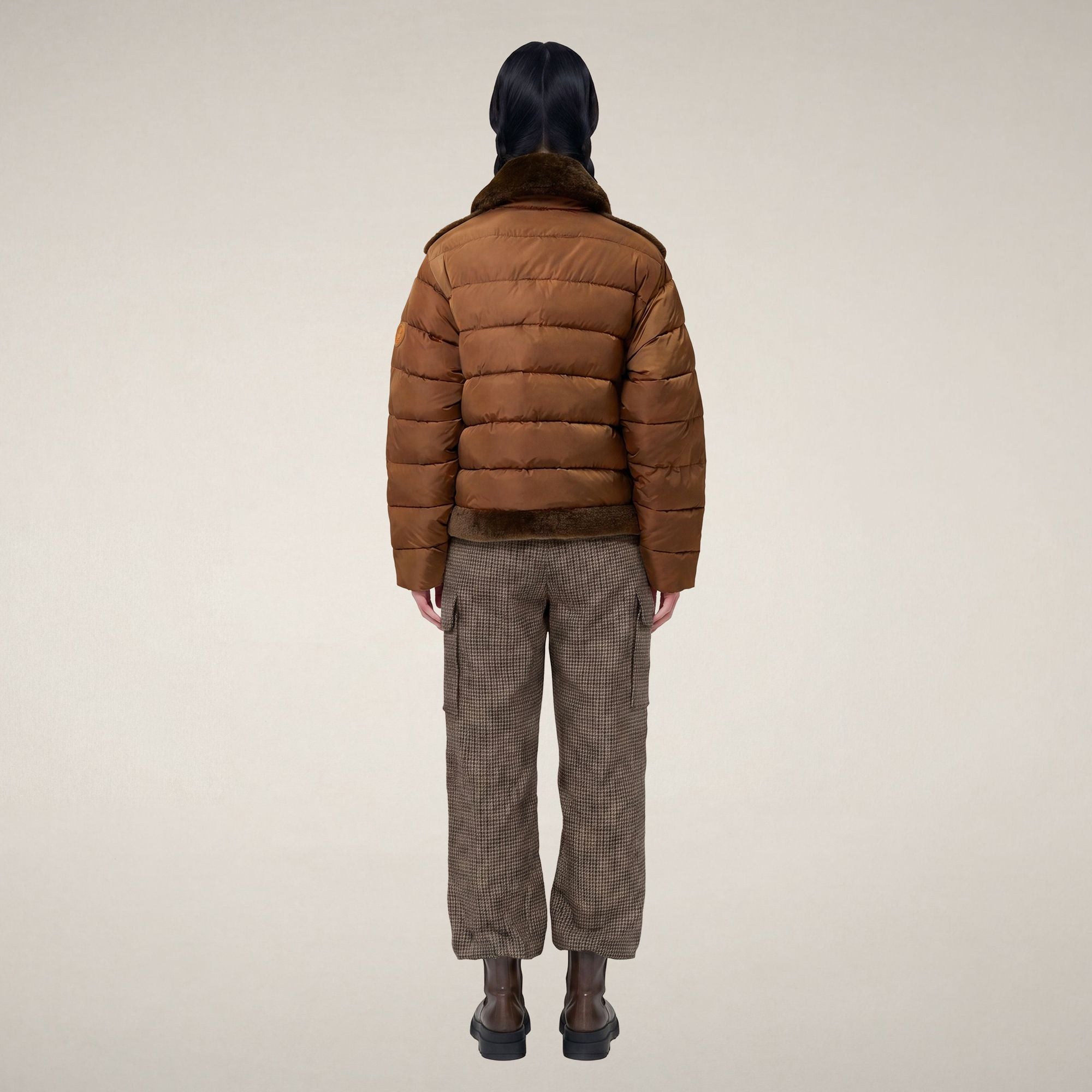 save-the-duck-hana-damen-winter-steppjacke-terra-braun image 2