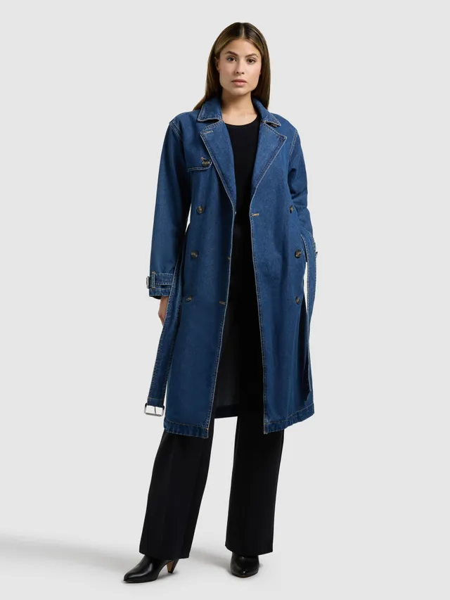 khujo-mantel-hera-midnight-blue-damen-jeans-trenchcoat-aus-baumwoll-denim image 1