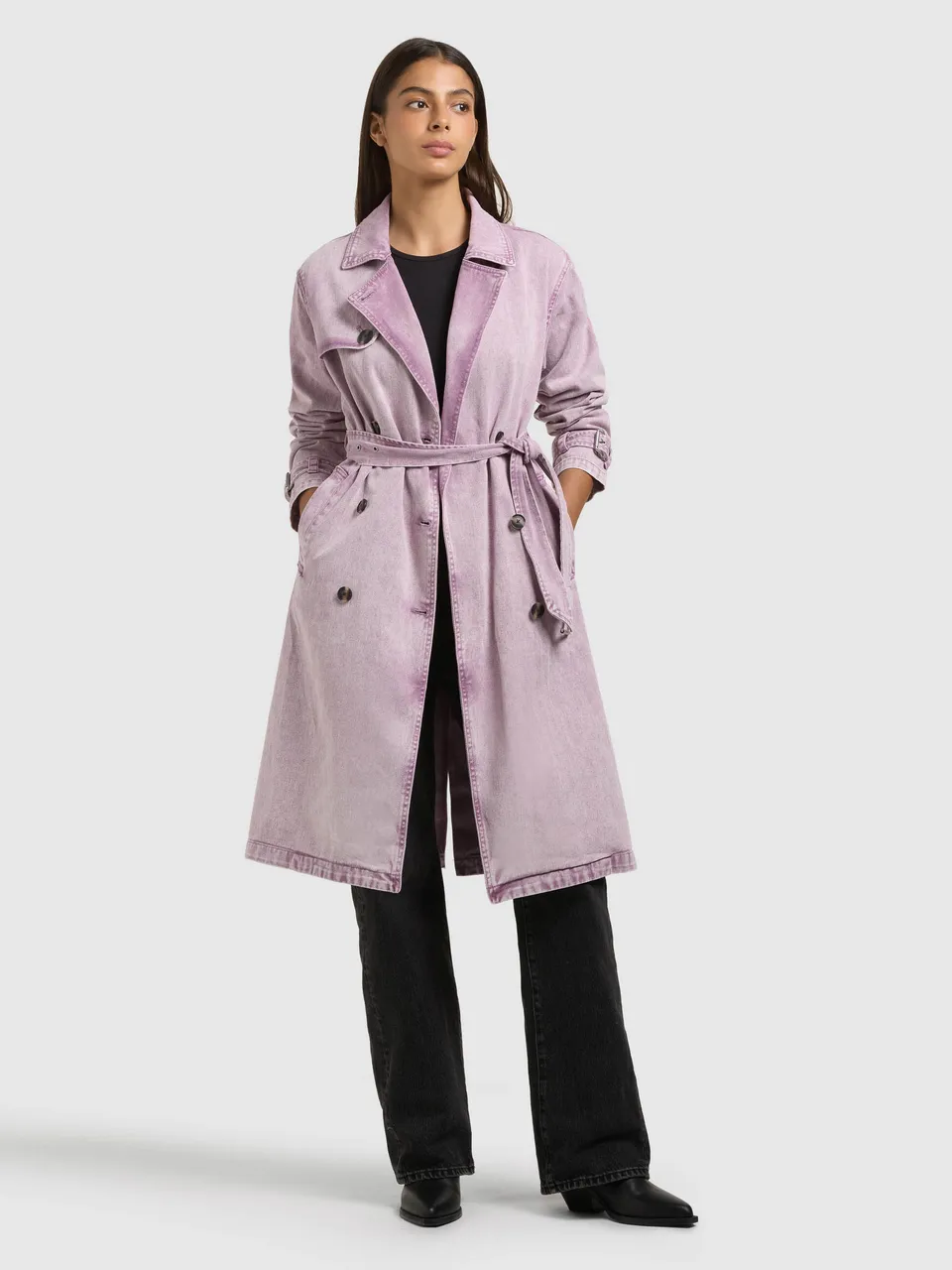 khujo-mantel-hera-violet-jeans-trench-aus-denim-f-r-damen image 1