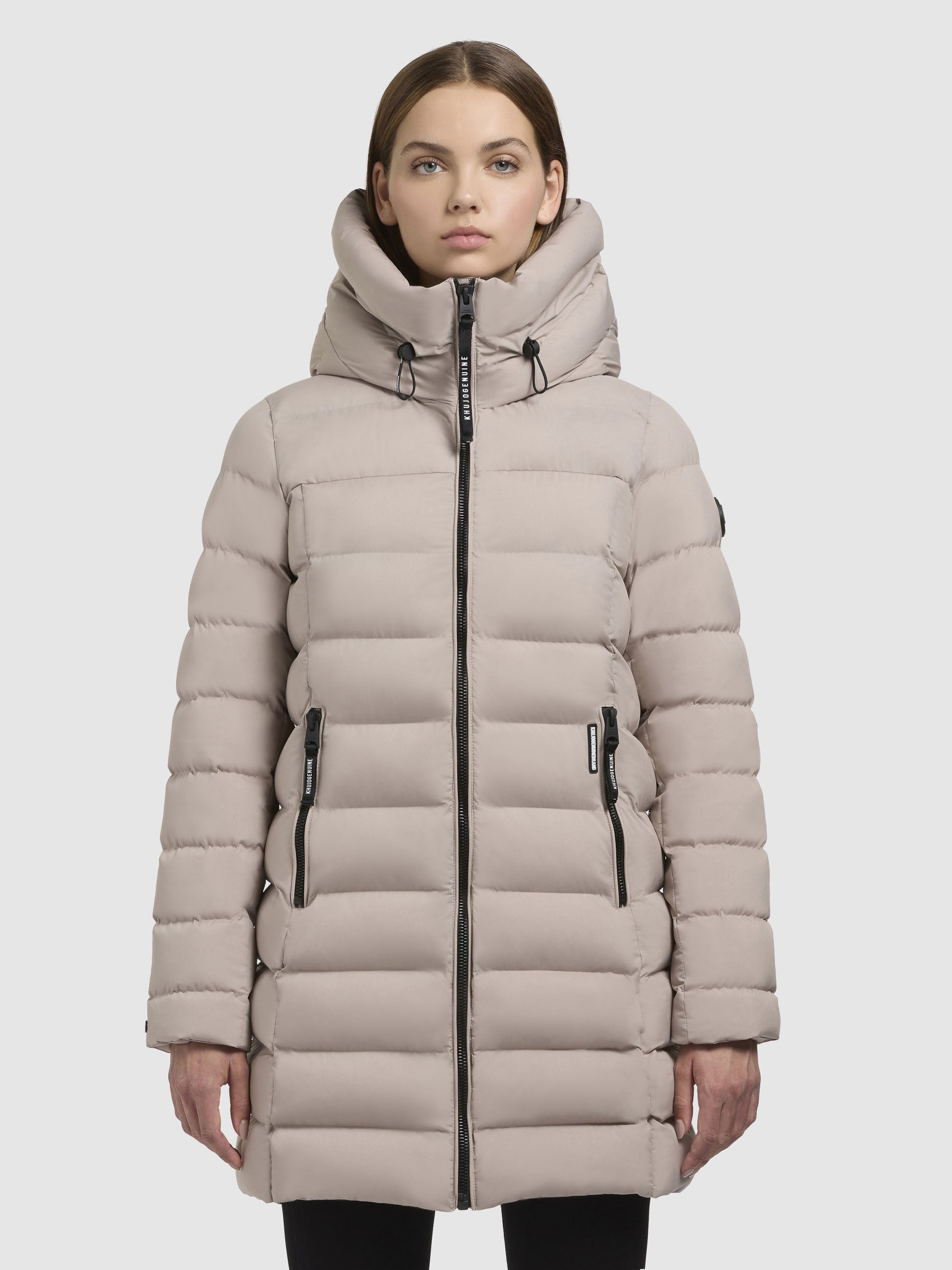 khujo-jacke-nekar-hellbeige-gesteppte-damen-steppjacke-mit-kapuze image 4