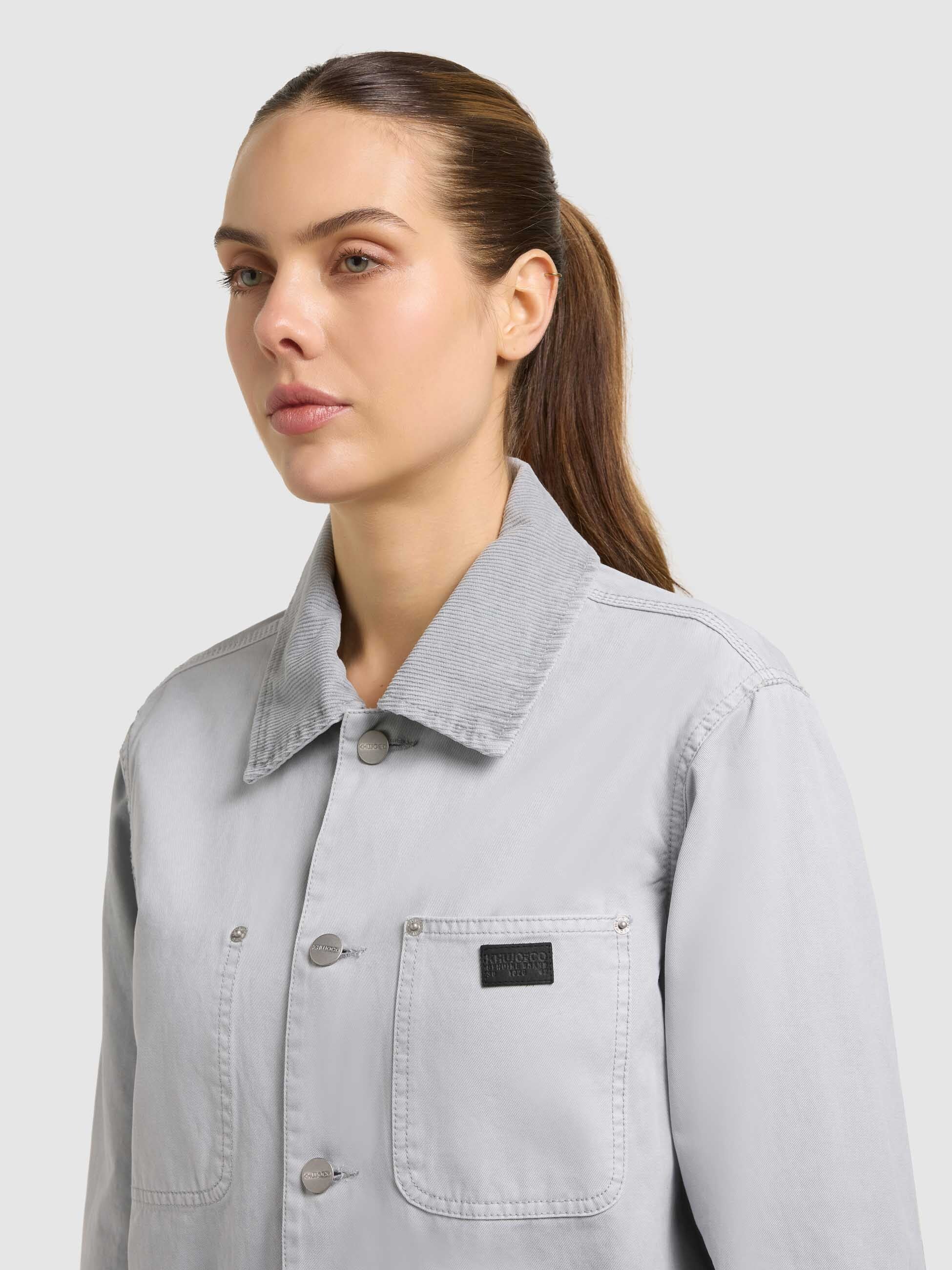 khujo-jacke-suzy-light-grey-fieldjacket-aus-baumwoll-twill-f-r-damen image 7