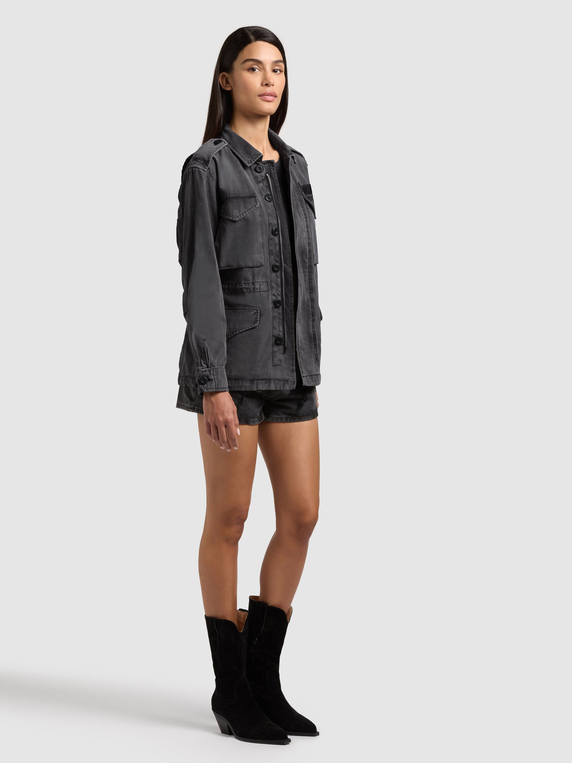 khujo-jacke-buni-black-fieldjacke-baumwoll-twill image 6
