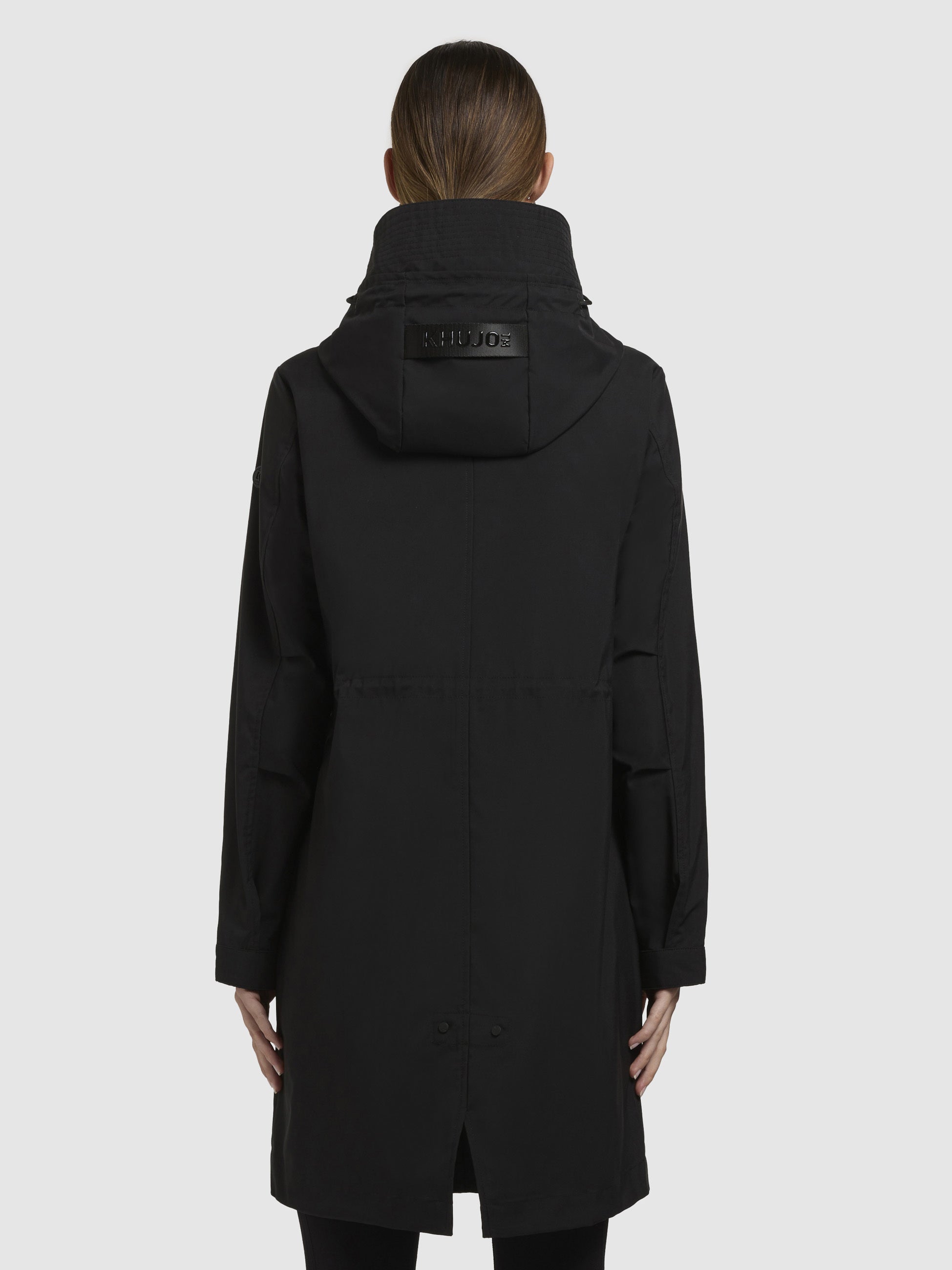 khujo-elea-mantel-schwarz-leichter-regenmantel-damen-regular-fit image 3