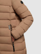 khujo-mantel-simmie-hellbraun-steppmantel-knielang-regular-fit image 8