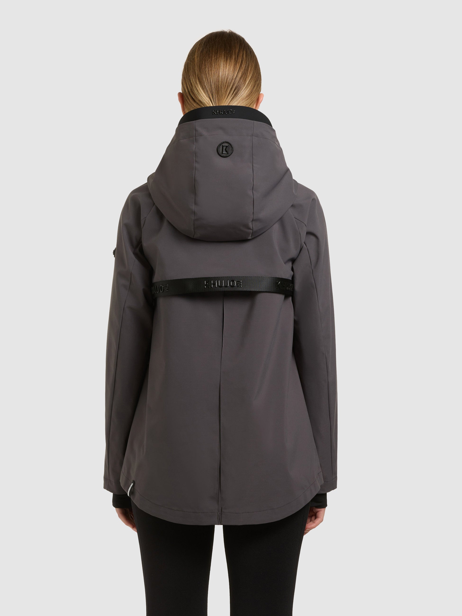 khujo-jacke-wrem-slate-grey-wasserabweisende-damen-kapuzenjacke image 3
