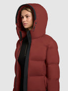 khujo-jacke-tanare3-dark-red-damen-winter-steppjacke image 7