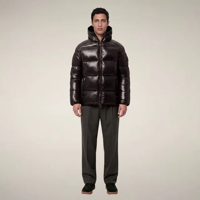 save-the-duck-edgard-pufferjacke-herren-braun-schwarz image 1