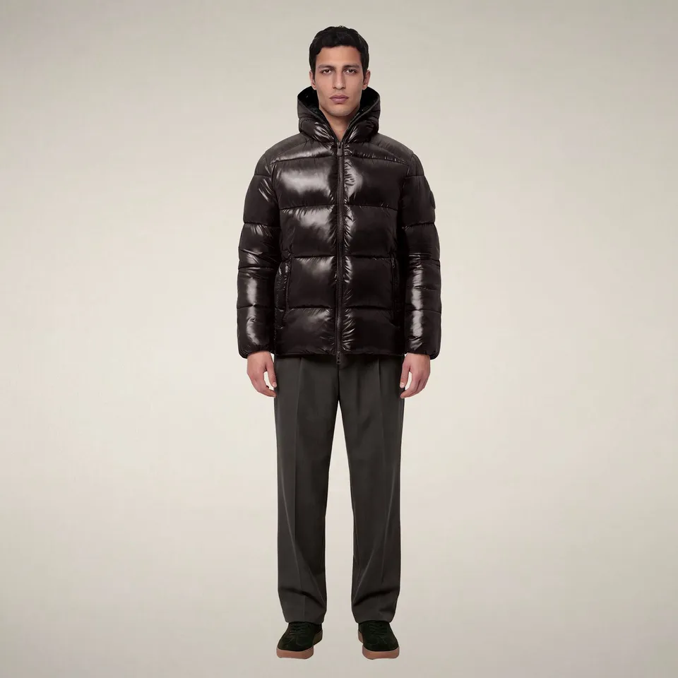 save-the-duck-edgard-pufferjacke-herren-braun-schwarz image 1