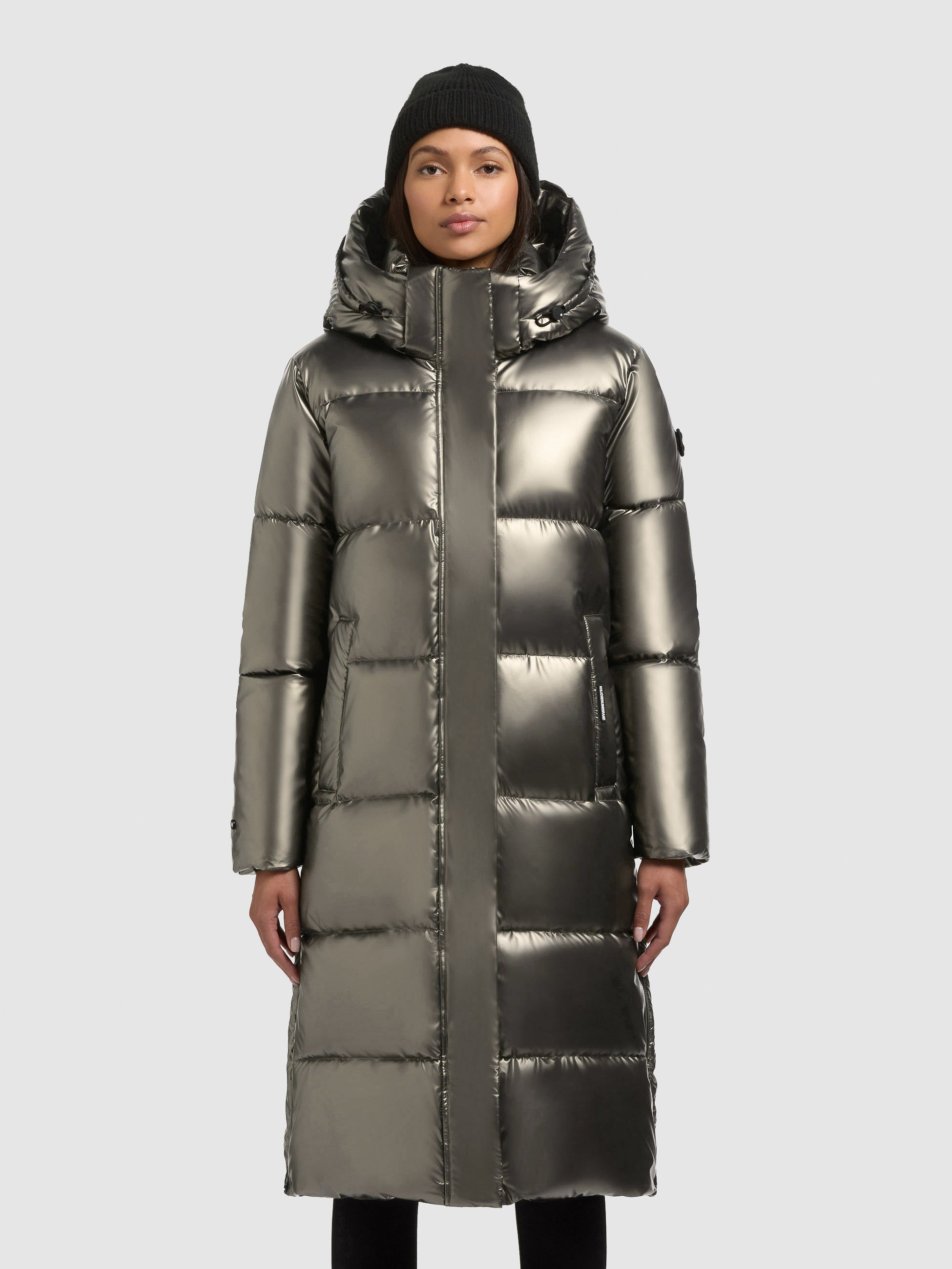 khujo-mantel-rachel2-shiny-mud-brown-damen-wintermantel-gl-nzend-wasserabweisend image 4