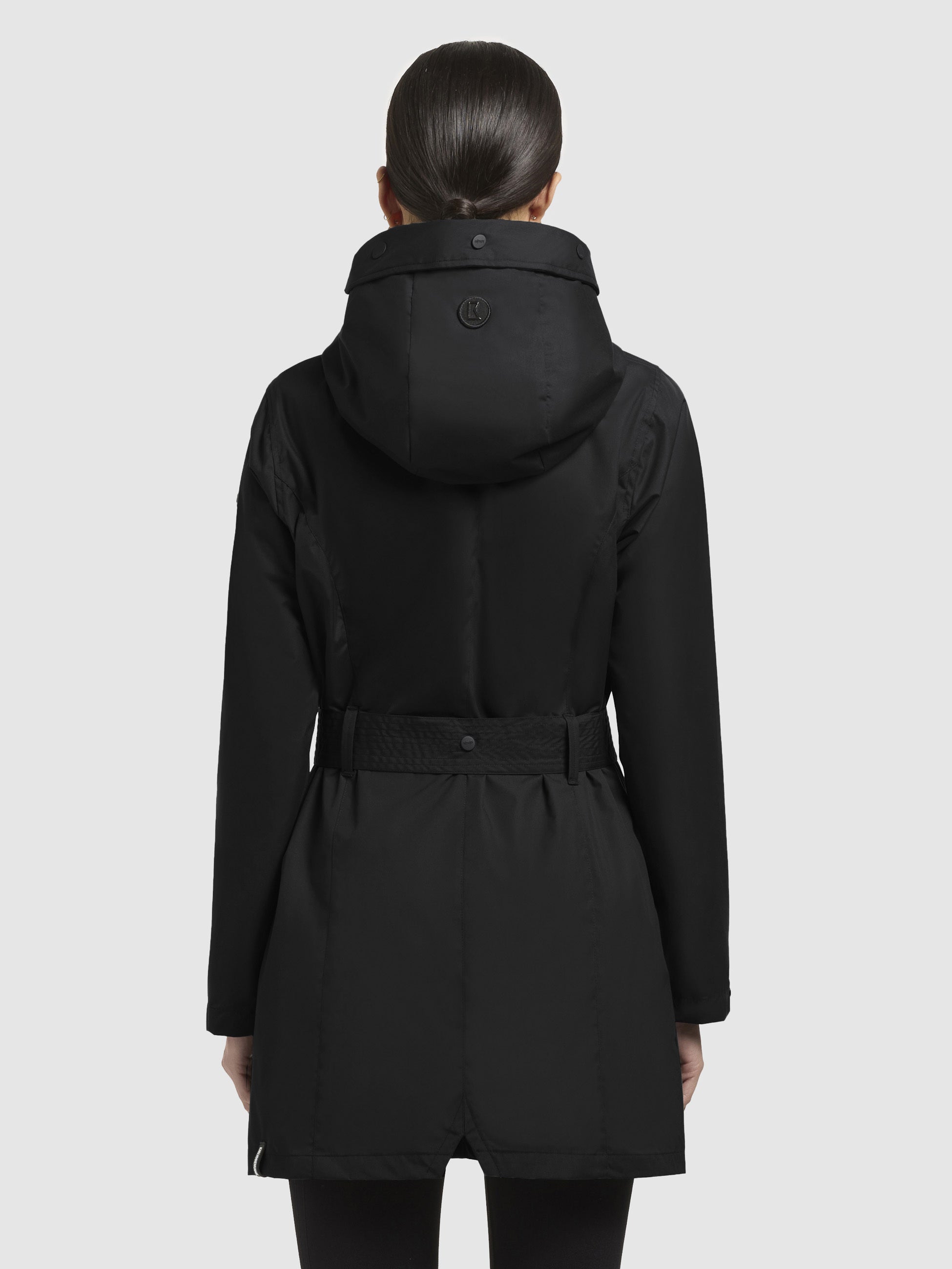 khujo-jacke-mosti-damen-sommerparka-schwarz-mit-g-rtel image 3