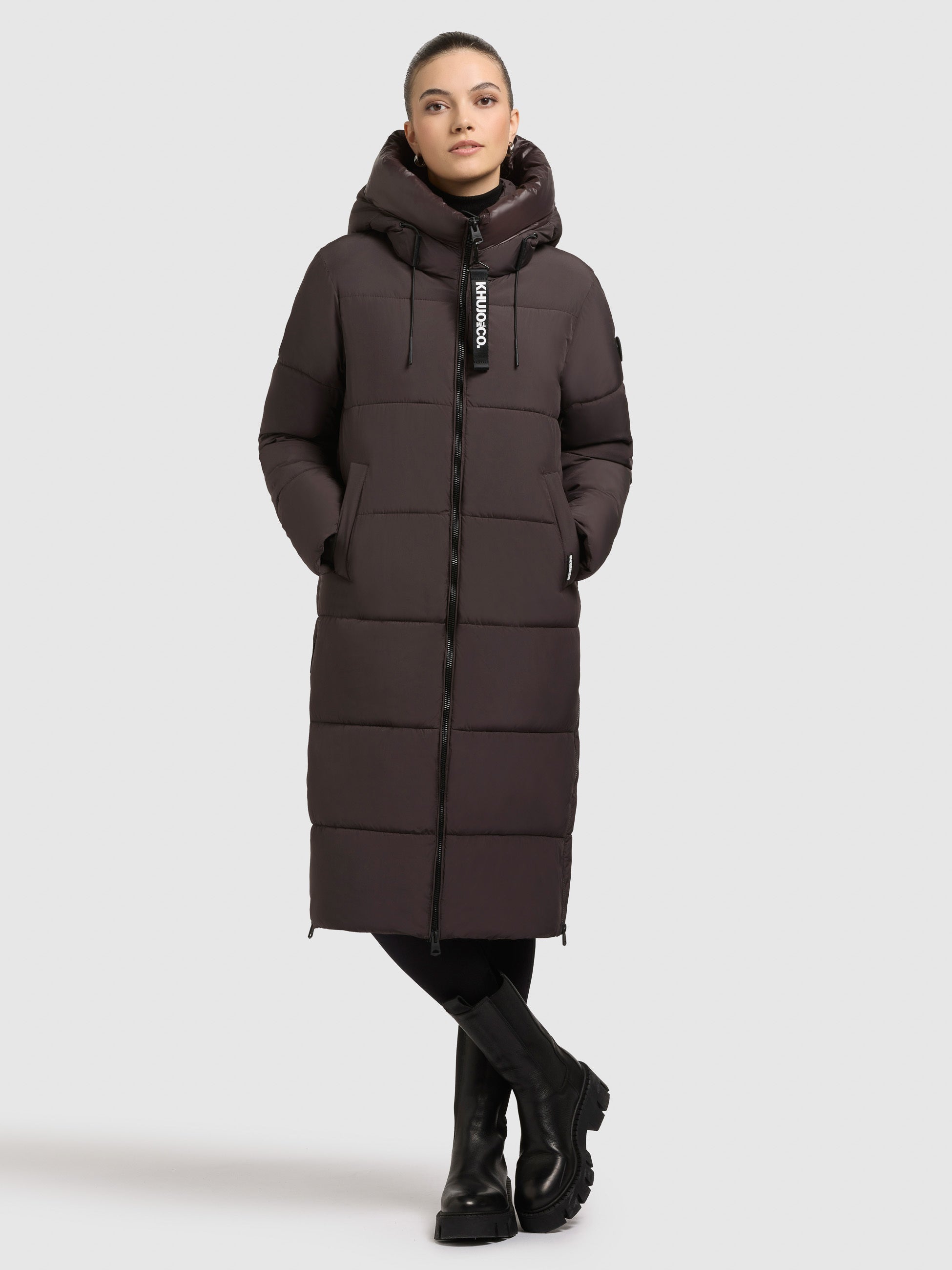 khujo-coat-nalu-moody-plum-damen-steppmantel-knielang image 1