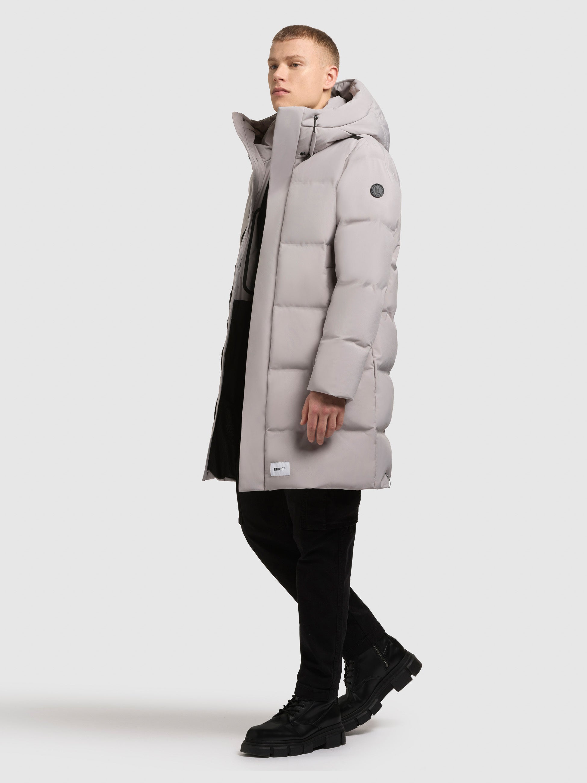 khujo-mantel-stank3-steppmantel-lang-in-blizzard-grey image 1
