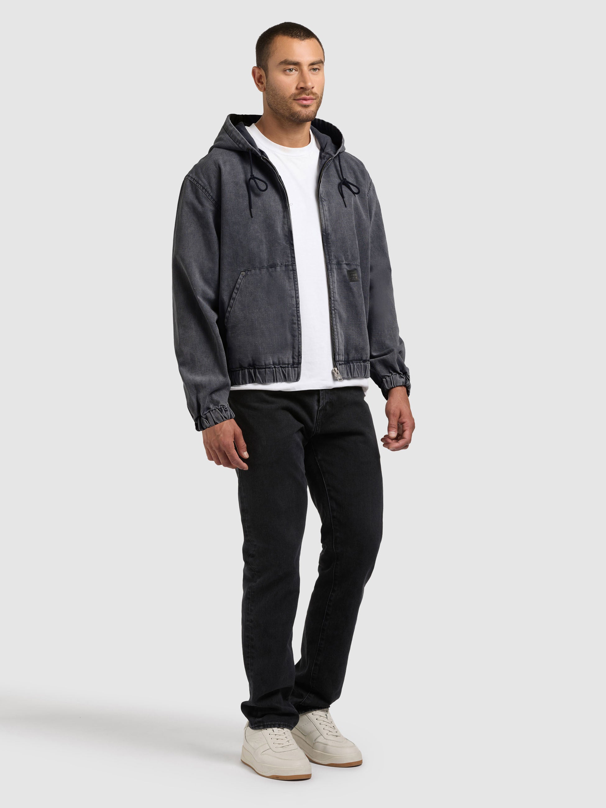 khujo-jacke-darrel-oxford-blue-kapuzenjacke-aus-baumwoll-canvas image 6