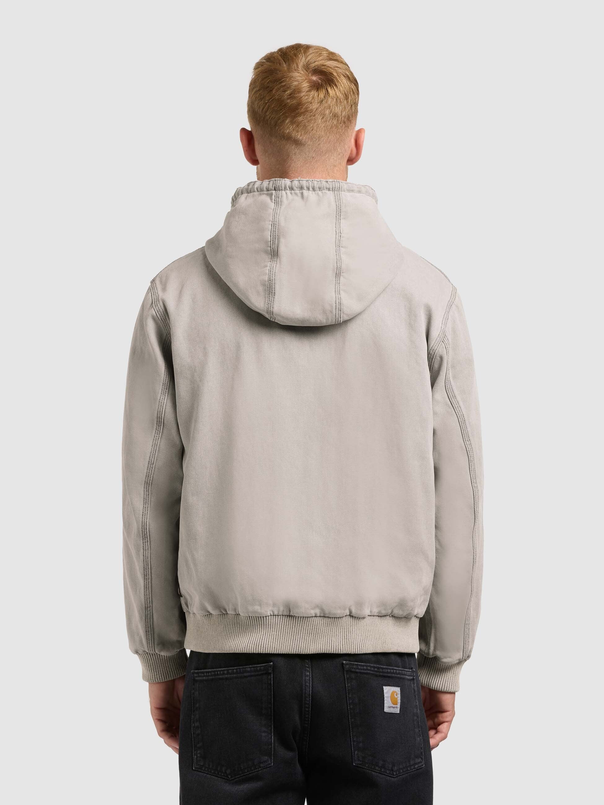 khujo-jacke-rhiis-greige-workwear-blouson-aus-baumwoll-canvas-mit-kapuze image 3