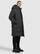 khujo-coat-siram-wattierter-damen-steppmantel-knielang-in-dark-gray image 6