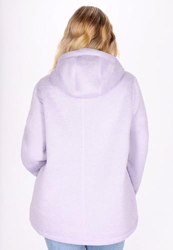 schmuddelwedda-damen-strickfleecejacke-hoodie-mit-rei-verschluss-und-kapuze image 8