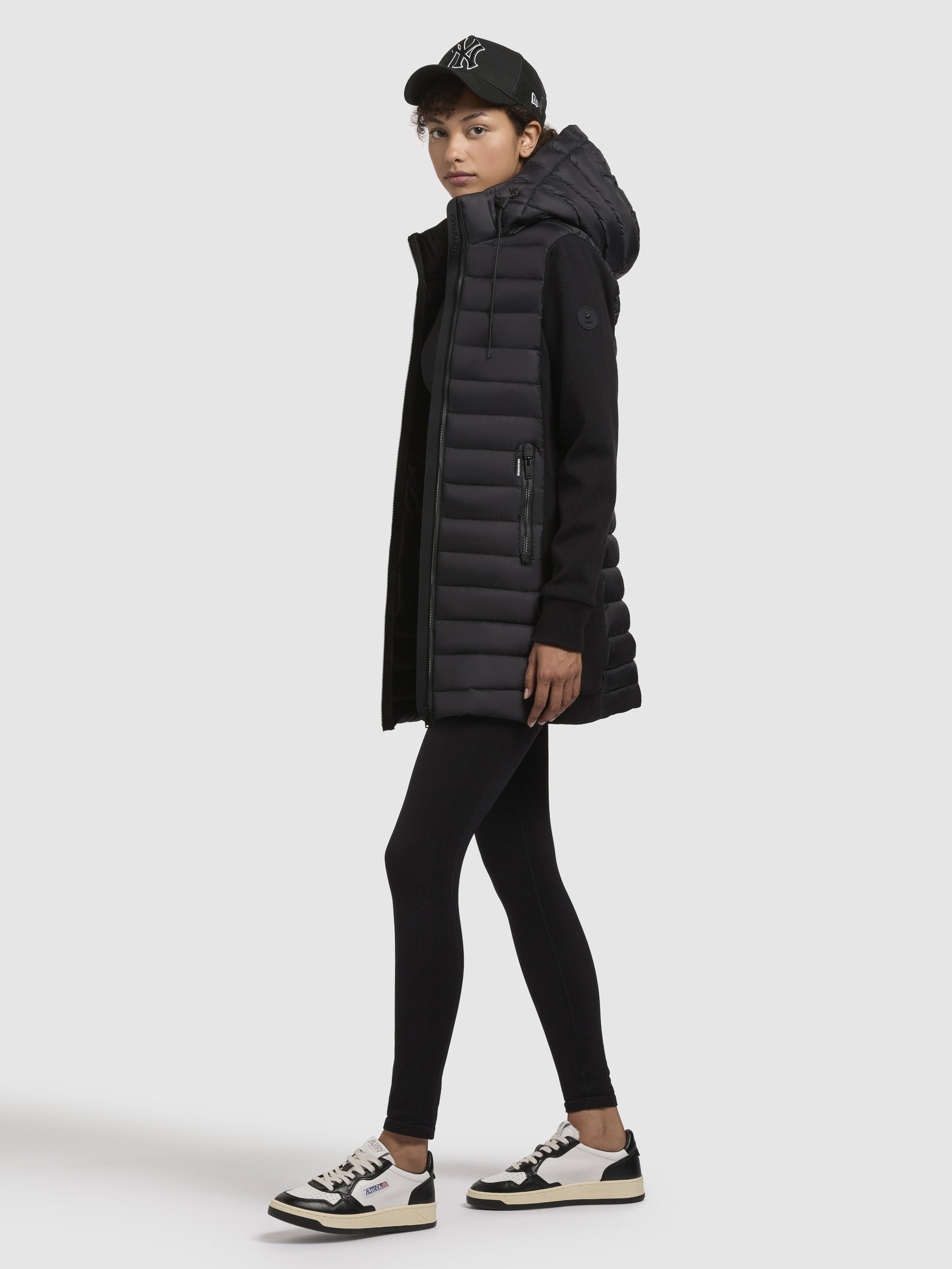 khujo-jacke-etele-schwarz-leichte-steppjacke-damen-materialmix image 6