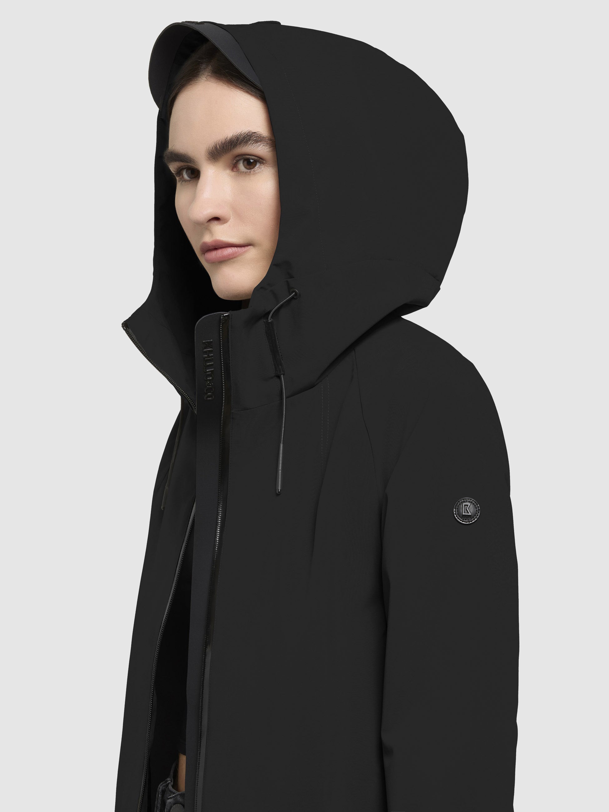 khujo-woom-jacke-schwarz-wasserabweisende-regenjacke-f-r-damen image 7