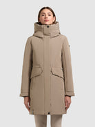 khujo-coat-sina-greige-kurz-wattierter-wintermantel-mit-kapuze image 4