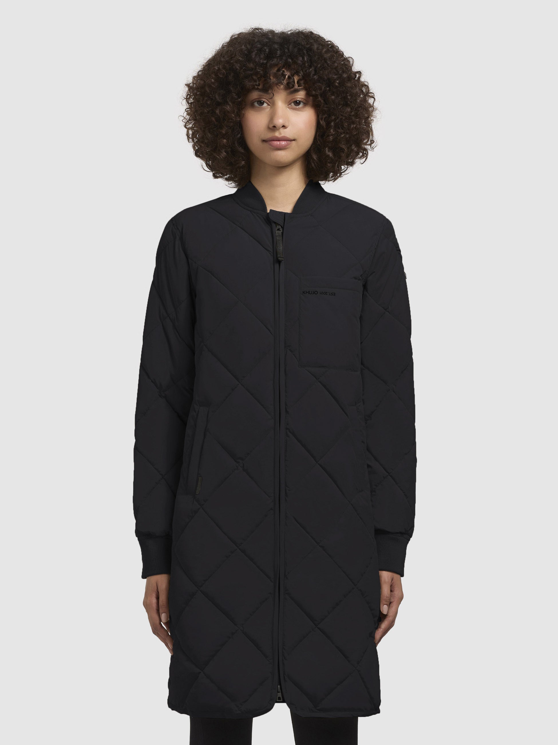 khujo-mantel-ymal-damen-steppmantel-schwarz-regular-fit image 4