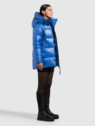 khujo-cara-jacke-royal-blue-damen-steppjacke-gl-nzend-mit-kapuze image 6