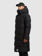 khujo-mantel-stig-black-damen-steppmantel-knielang image 5