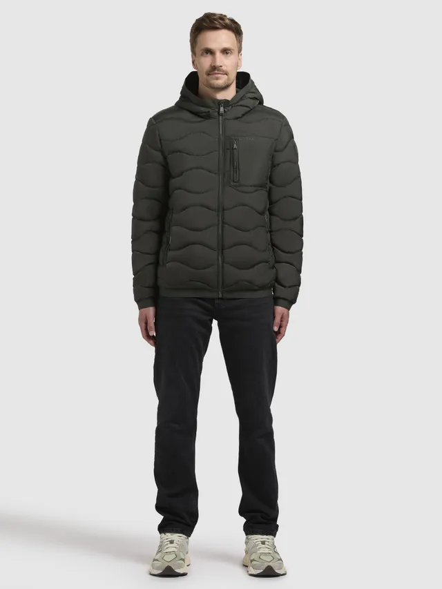 khujo-jacke-omer-dunkelgr-n-steppjacke-wellenstepp image 1