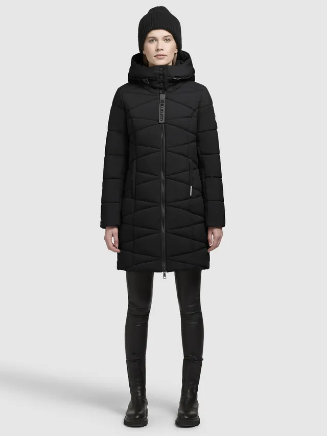 khujo-coat-fitt3-damen-steppmantel-mit-kapuze-in-black image 1