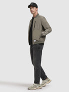 khujo-jacke-beki-graugr-n-damen-bomberjacke-gerippt image 2