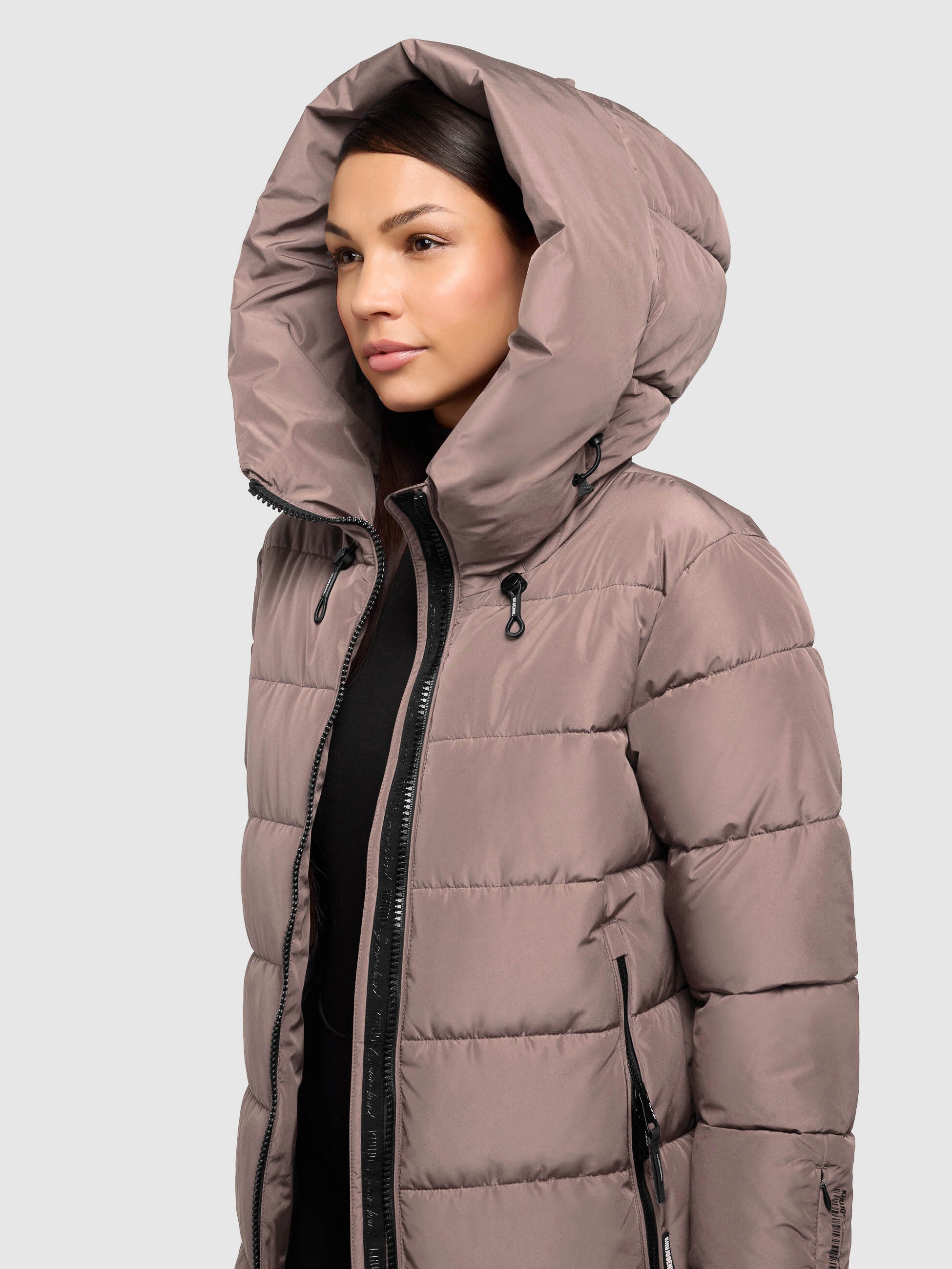 khujo-steppmantel-jilias5-taupe-damen-lange-winterjacke-mit-kapuze image 7