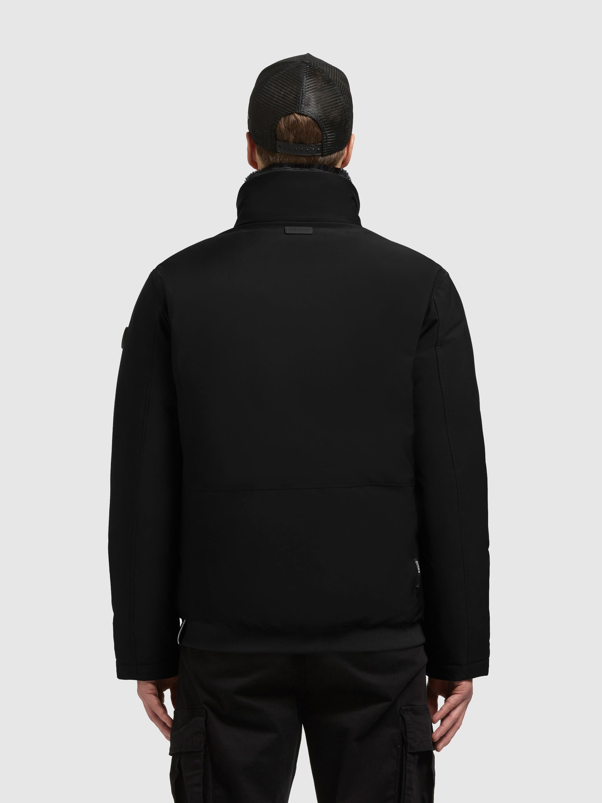 khujo-jacke-huey-black-h-ftlange-damen-blousonjacke-mit-teddyfleece image 3