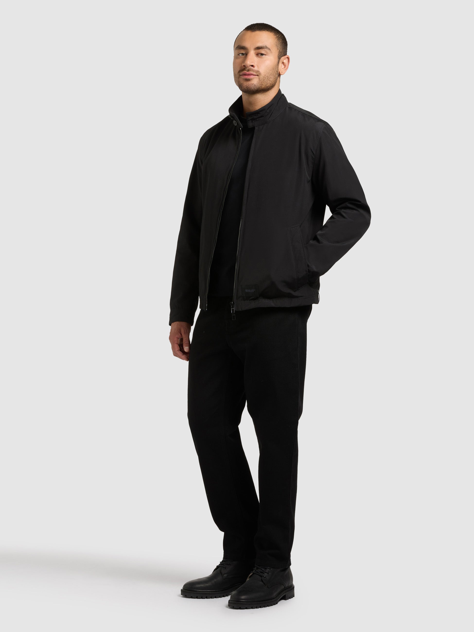 khujo-cover-jacke-black-blouson-sommerjacke-clean-urban image 2