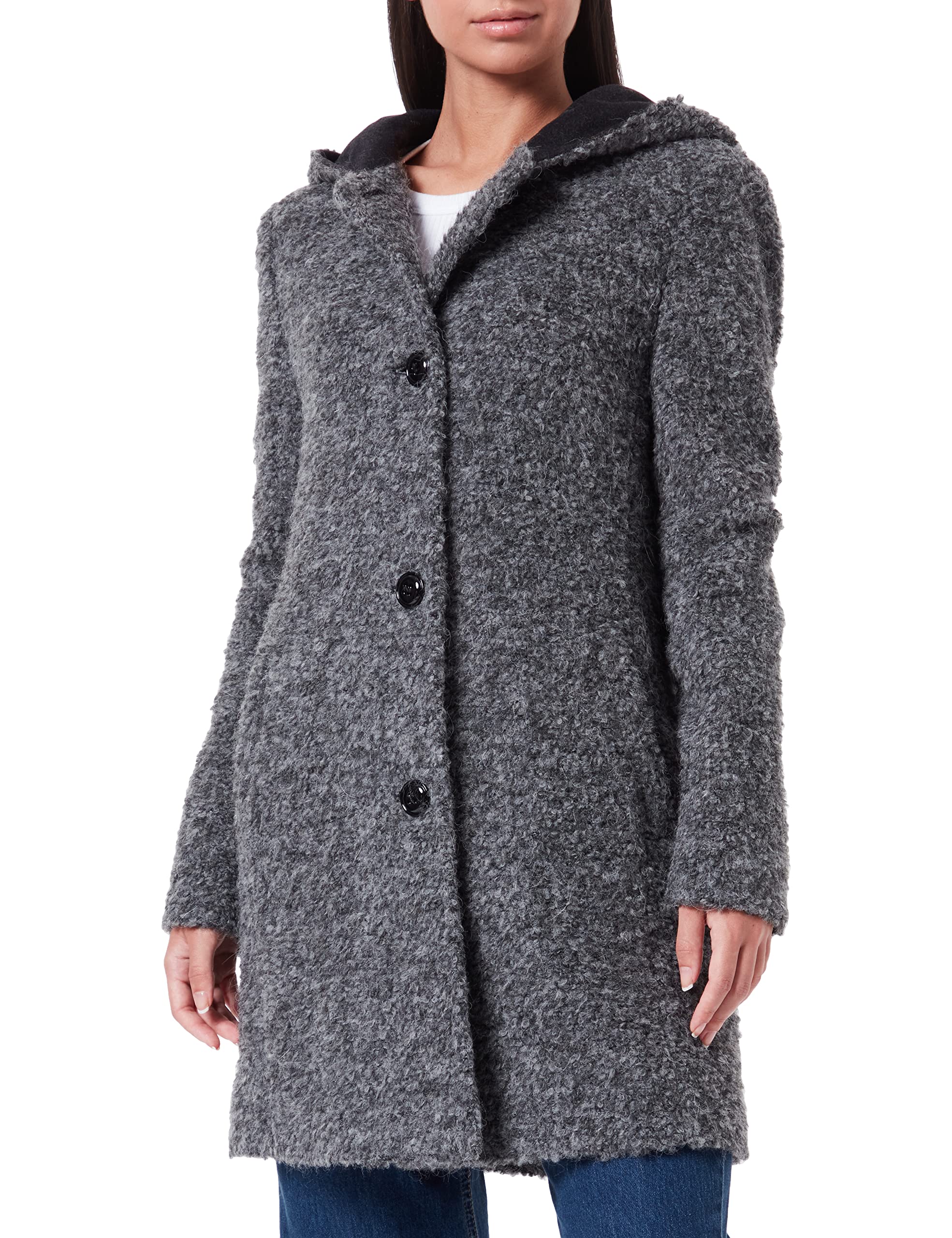 gil-bret-monaco-damen-wollmantel-mit-kapuze-boucl-wintermantel image 1